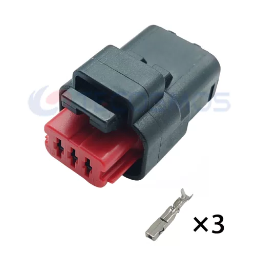 211PC032S1049 Waterproof 3-Pin Female Car Water Temperature Sensor Plug Copper and ABS/Nylon Material Wire Harness... - image 2
